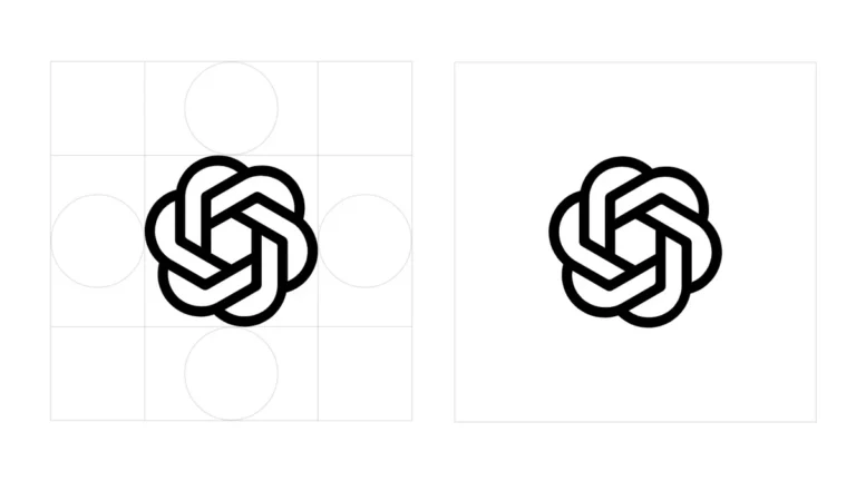 open ai logo png with and without grid