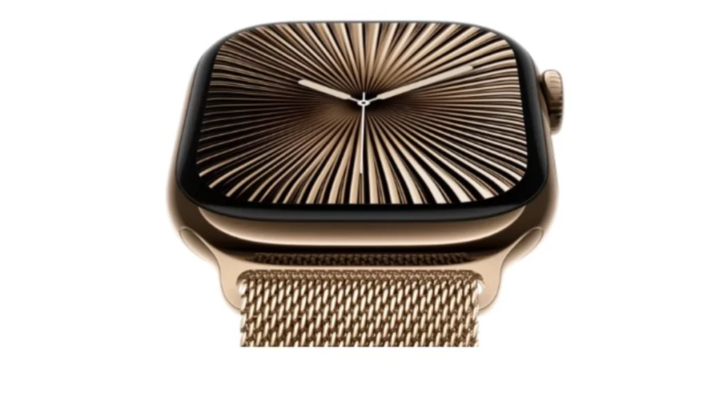 Golden apple watch series 10