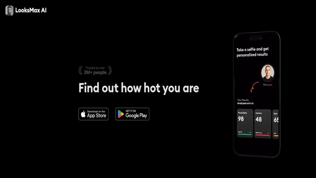 looksmax ai website homepage